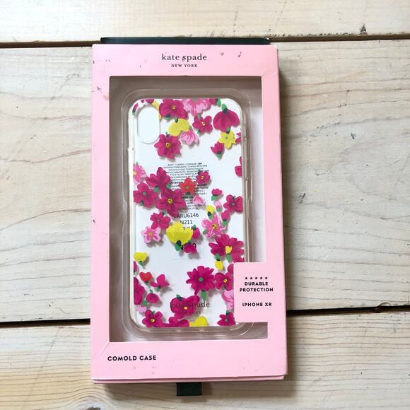 Kate Spade NWT Pink Floral Phone Case for iPhone XR - Picture 1 of 2